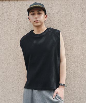 XERO Waffle Crop Sleeveless [Black]