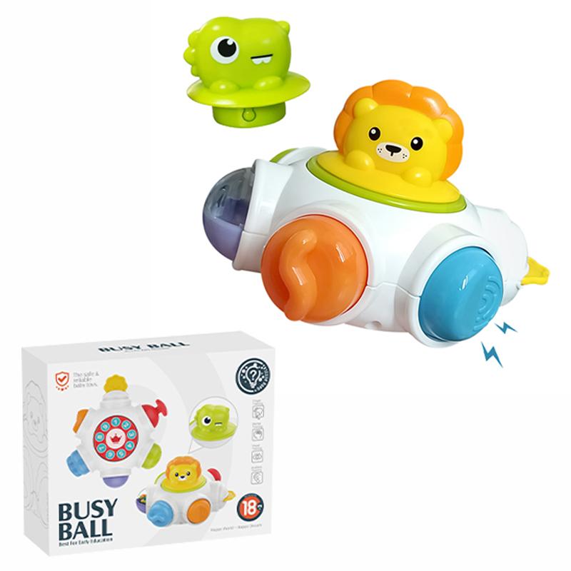 Montessori Baby Busy Ball Multi-Functional Busy Grasping Ball Soothing Finger Action Fine Training Toy Educational Toy Kids Gift