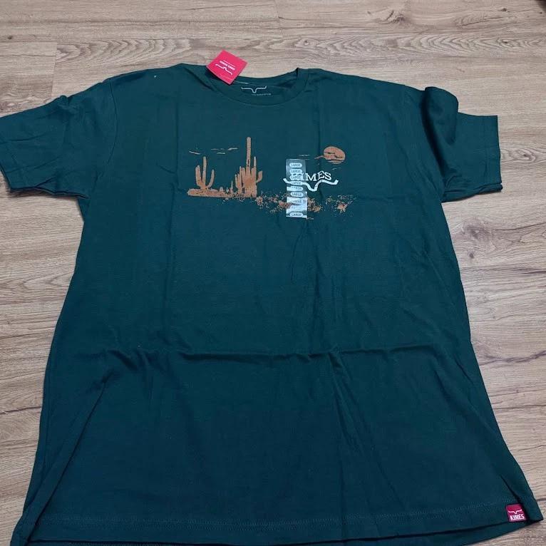 Kimes Ranch Green T-Shirt Short Sleeve Western Wear Large Night Fall 4XL