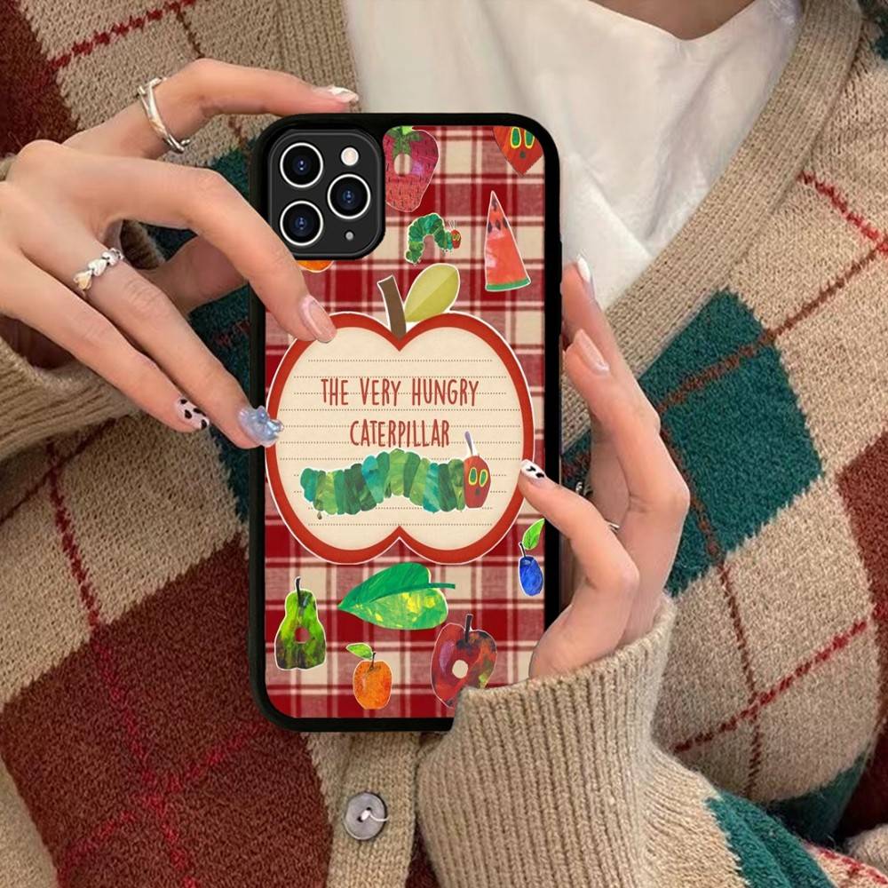 The Very Hungry Caterpillar For IPhone 17 16 15 14 13 Pro 12 11 Pro Max Hard PC+TPU Phone Cases Back Cover
