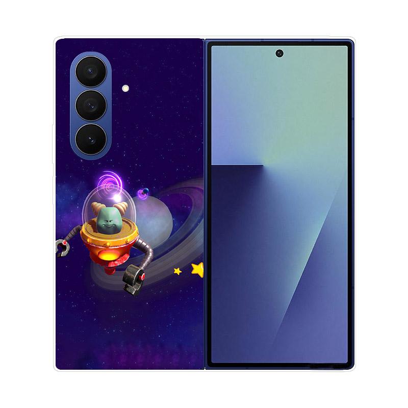 For Samsung Z Fold7 Case Clear Hard PC Folding Cover For Samsung Galaxy Z Fold 7 6 5 4 3 Fold6 Shockproof Transparent Back Funda