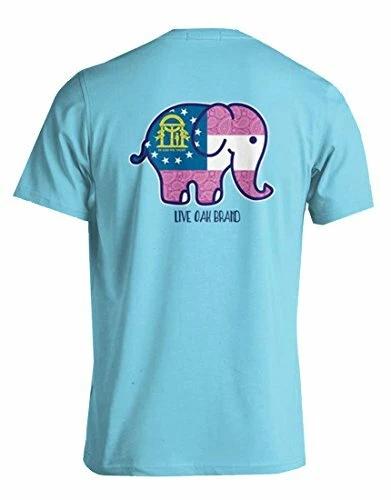 

Live Oak State State Elephant Series: Georgia Short Sleeve Tee Shirt Lagoon M