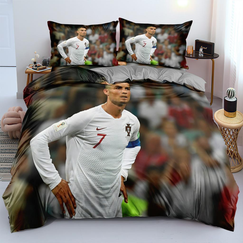 World Cup Star Bedding Three-Piece Set 90-120G Abrasive Cloth 3D Digital Printing