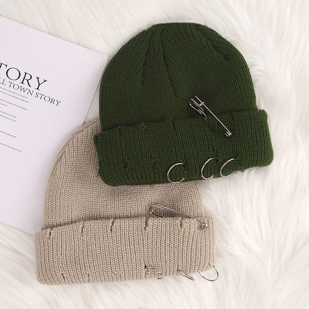 Fashion Winter Warm Knitted Cap Soft Solid Color Slouchy Bonnet Thick Casual Ski Hats For Men Women Apparel Accessories