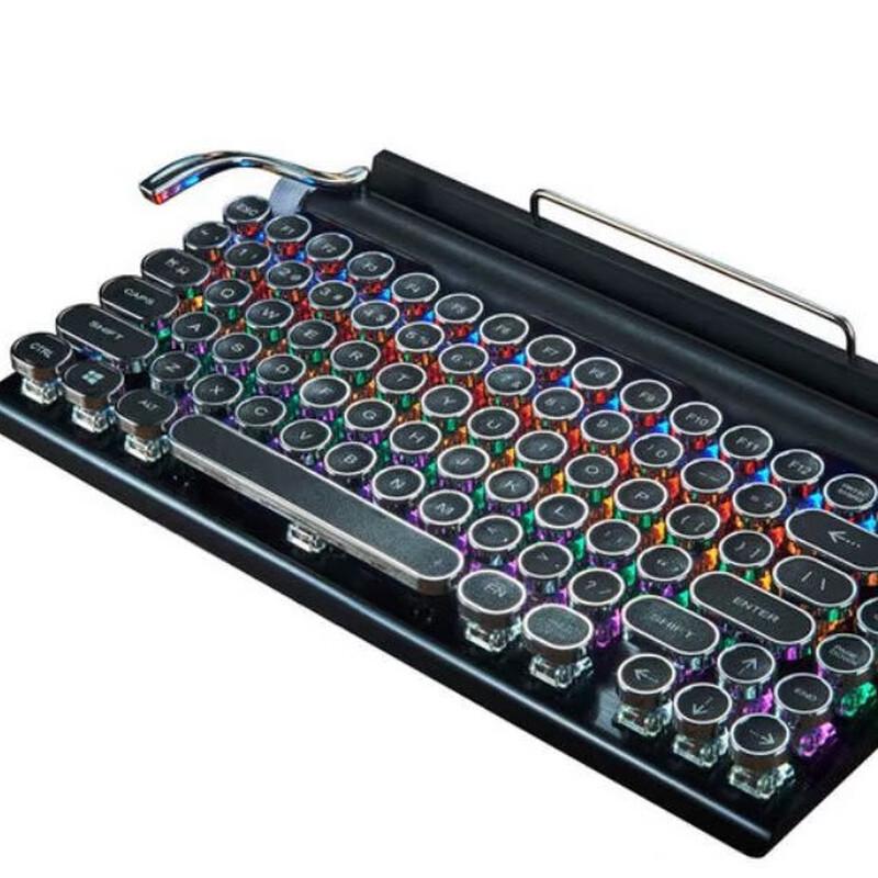 

Y-FRUITFUL Retro Punk Wireless Tri-Mode Mechanical Keyboard