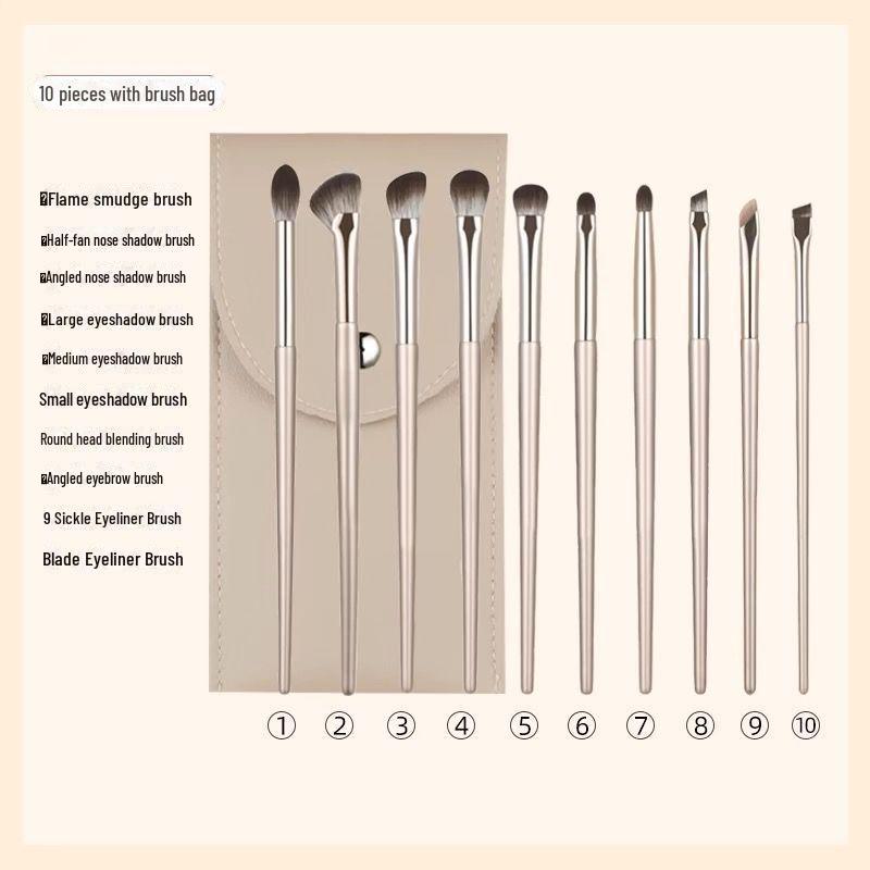 15-teiliges Lidschattenpinselset mit weichen Borsten: Ideal für Anfänger, enthält Pinsel für Nose Shadow, Smudge, Detail und Eyeliner.