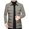 Mens Short Down Jacket Winter Warm Slim Fit Casual Outerwear Middle-Aged Men