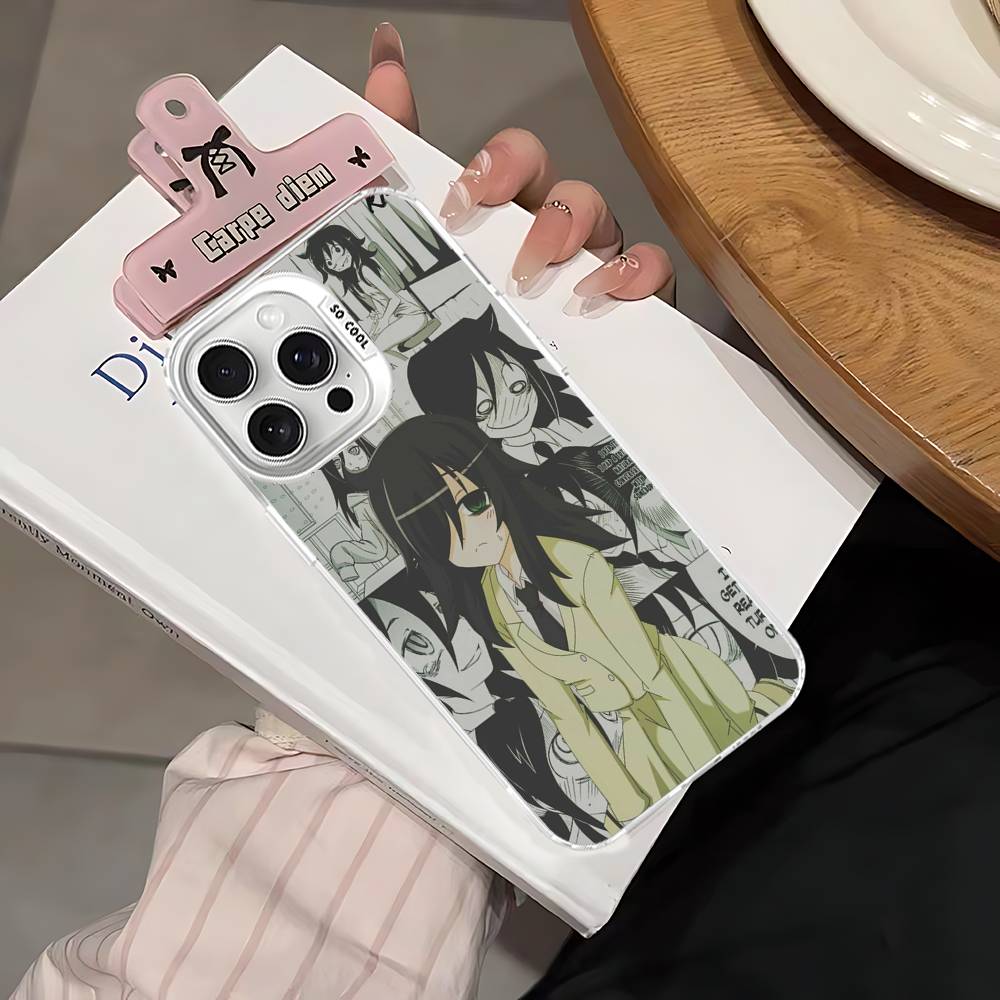 Watamote K-Kuroki T-Tomoko Phone Case For IPhone 17 16 15 14 13 12 11 Pro Max Color Black Matte Cover
