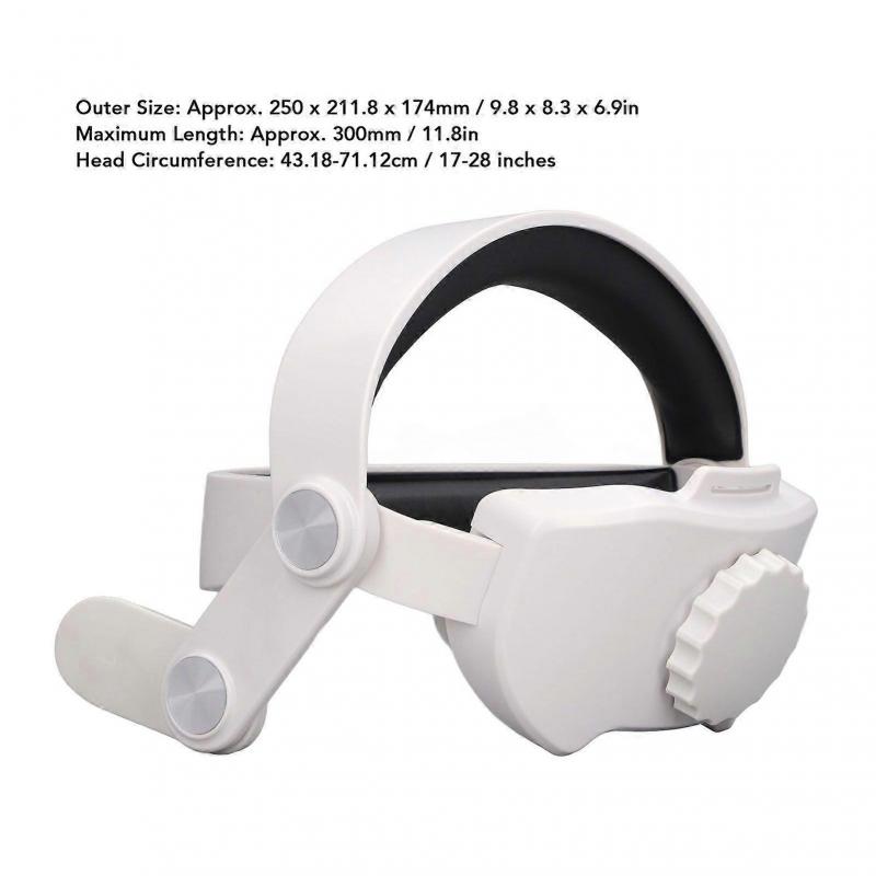 Head Strap Enhanced Support Reduce Pressure Length Adjust Replace Headband for Quest 2