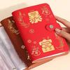 Waterproof Money Saving Challeng Book PU Leather Cash Budget Notebook  Bills Storage