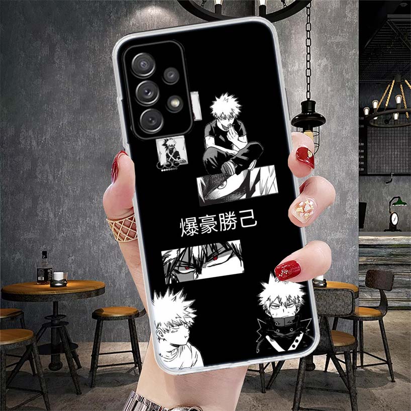 My Hero MHA Bakugou Katsuki Phone Case For Samsung Galaxy A13 A14 A15 A16 A17 A53 A54 A55 A56 A57 A33 A34 A35 A36 A37 A23 A24 A2