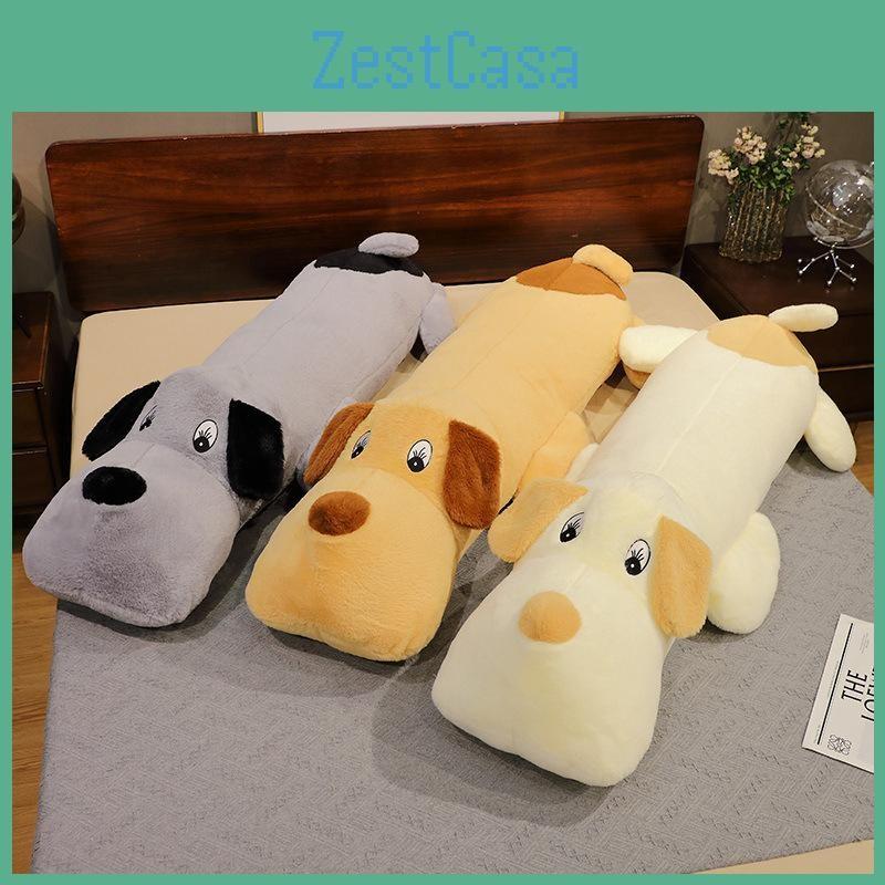 Dog Throw Long Pillow Stuffed Toy Bed Doll With Bedcloth Children Gift Birthday
