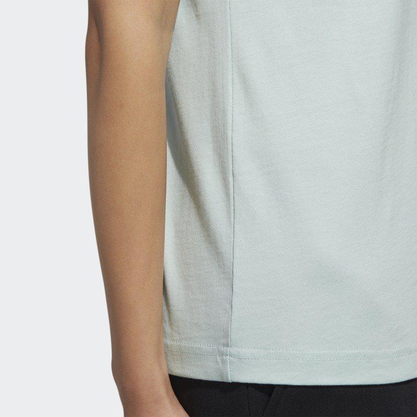 adidas T Shirts Women's Green Crew Neck Moderate Other FM6159