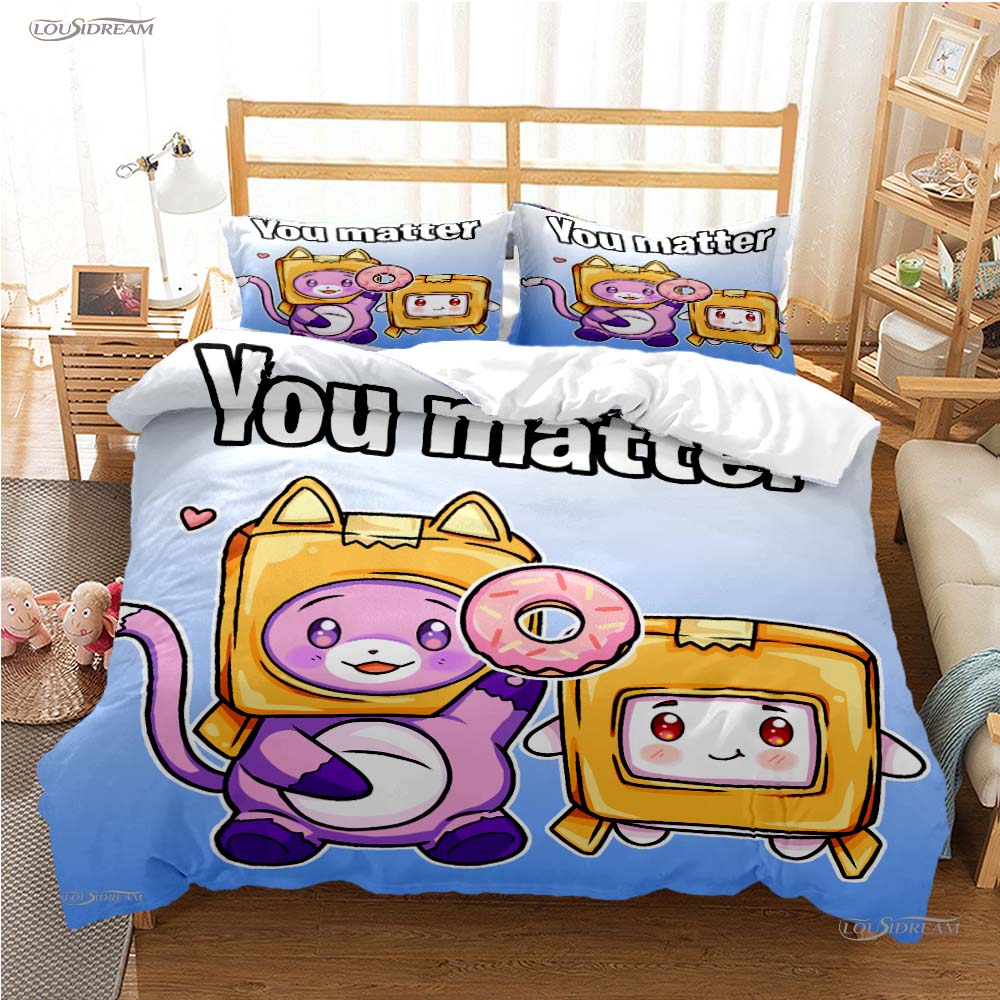 Box Cartoon Casal All Season Duvet Cover Comforter Bedding Sets Soft Quilt Cover And Pillowcases Boys Single/Double/Queen/King