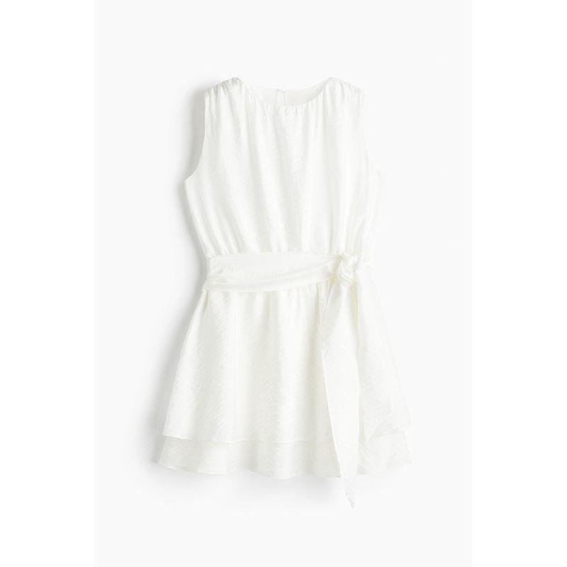 

HM Women s Clothing Gold Style Dress 2025 Summer New Arrival Waist Belt Tight Waist Work Clothing Dress 1291998