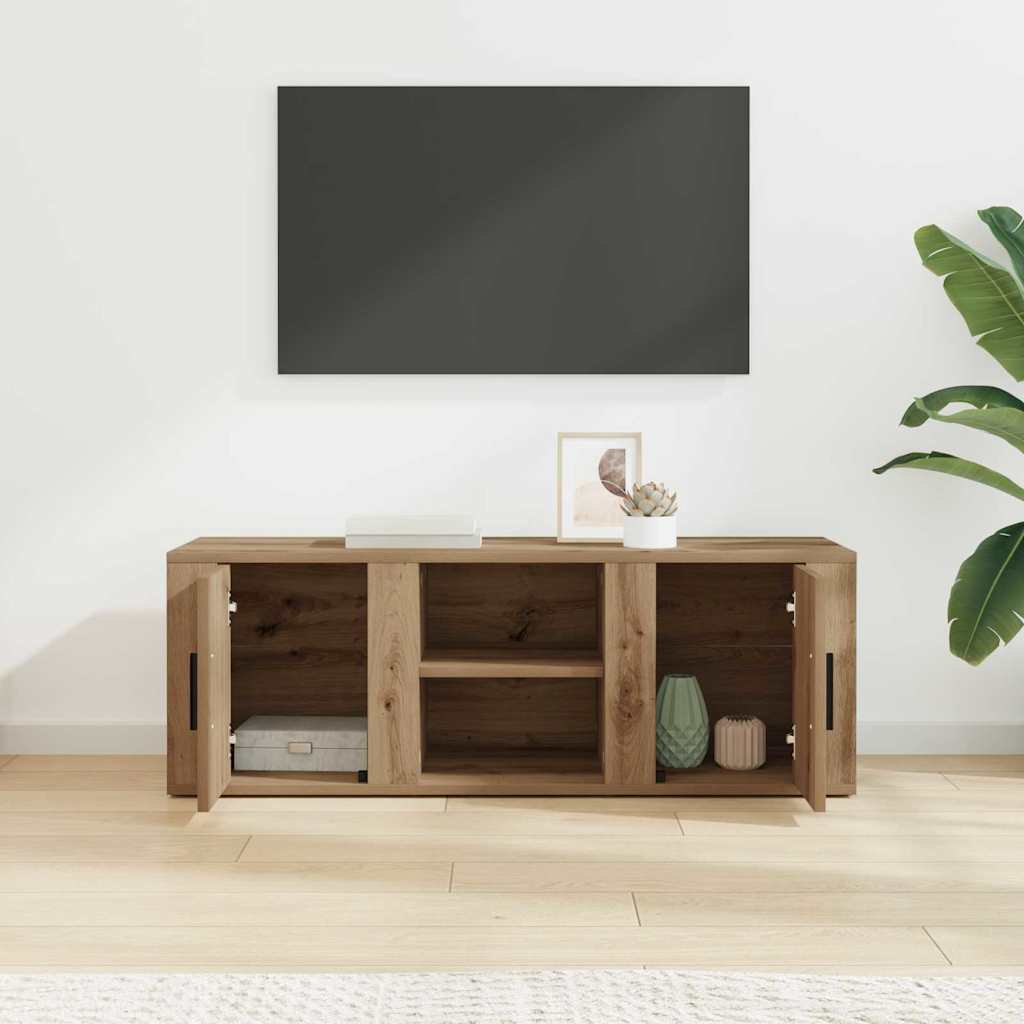Artisan Oak TV Stand 100 x 31.5 x 35 cm Particleboard