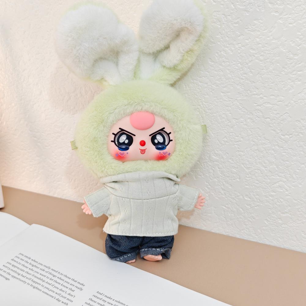Macaron Little Rabbit Doll Clothes: Cute Pendant, Outfit for 3-Year-Old, Blind Box Edition