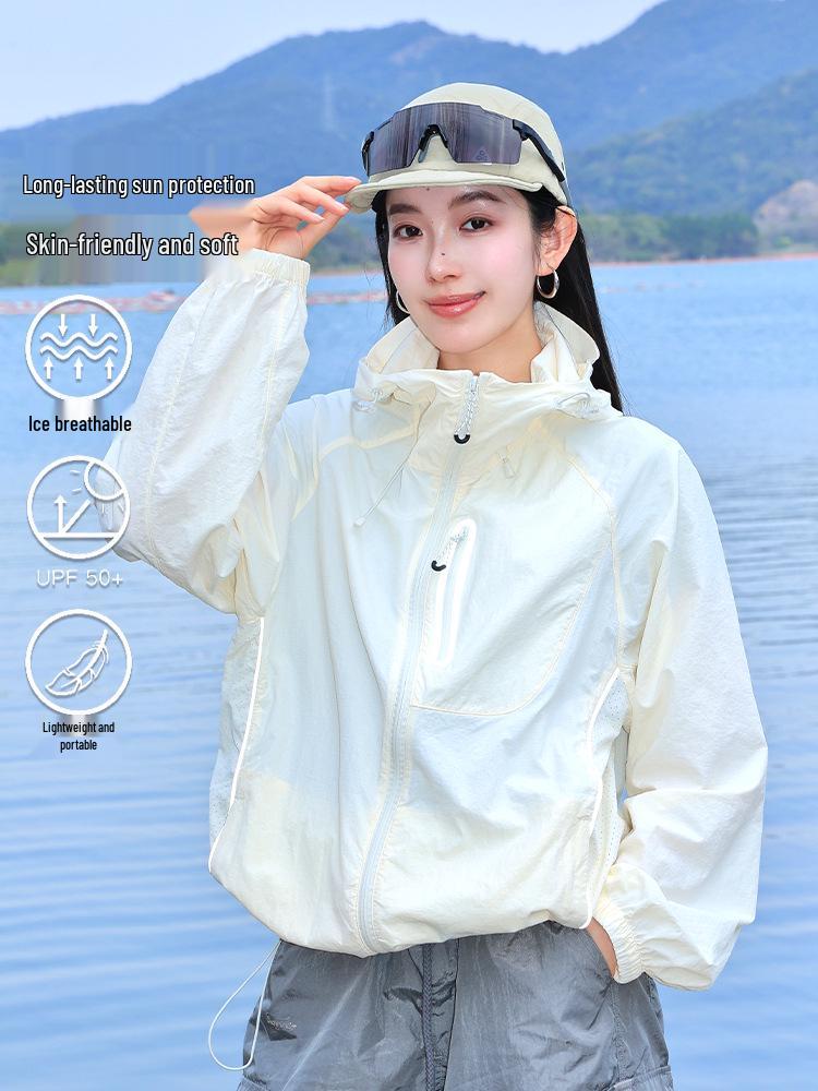 Women's UV Protection Summer Jacket - Petite, Breathable, Quick-Drying, Lightweight for Outdoor Activities