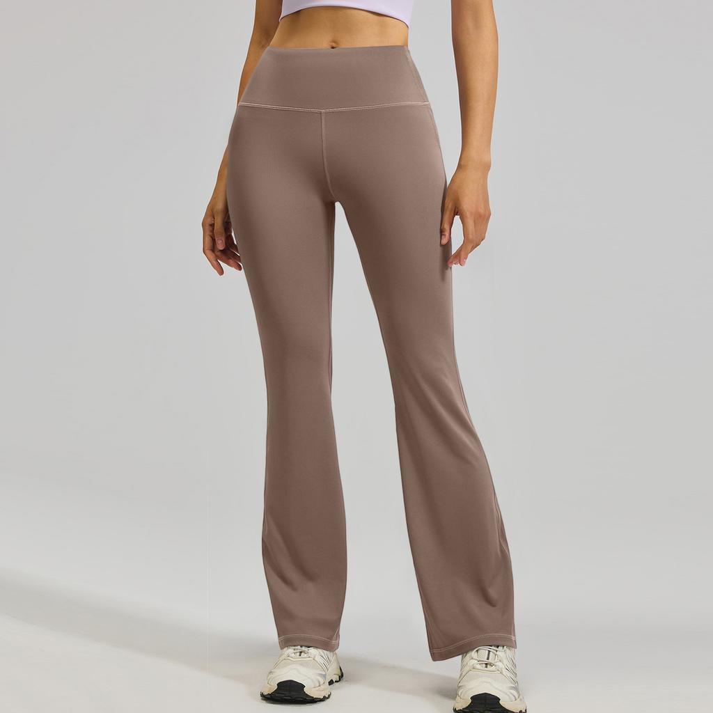 Womens Pants Casual Pants With Pockets Pull Flare Slacks High Waist Stretchy Trousers