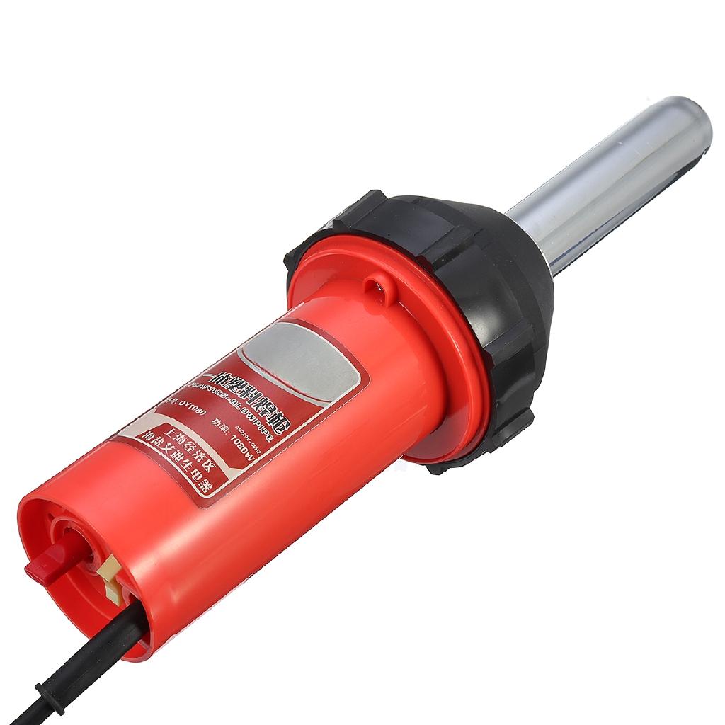 1080W 220V 50Hz NOUVEAU Pistolet à Air Chaud en Plastique Outil de Soudure Kit Buse et Rouleau de Pression pour Machine à Souder