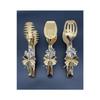 Set de prezentare Kelebekli Gold Stylish Service din 3 piese, acoperit cu titan, din oțel inoxidabil