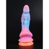 Colourful Glow-In-The-Dark Unicorn Vestibule Anal Plug Liquid Silicone Simulation Dildo Anal Expansion Masturbator Adult Erotic Sex Toys