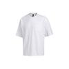 T Shirts Men's White Crew Neck Moderate Straight Fit GC9948