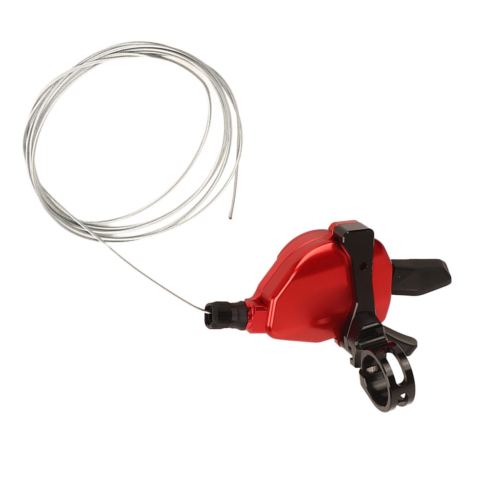 

Folding Bike Thumb Shifter 7 Speed Aluminum Alloy Bike Thumb Gear Shifter for 22.2MM Handlebars