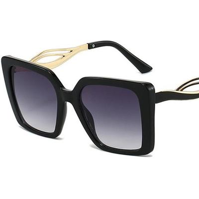 NEW Sun Glasses Unisex Anti-UV Spectacles Square Eyeglasses Personality Temples Hollow Design Sunglasses
