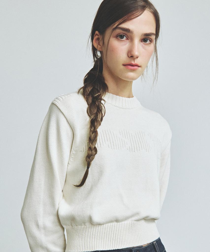KNITTED (W) Minimal And Round Knit Ivory