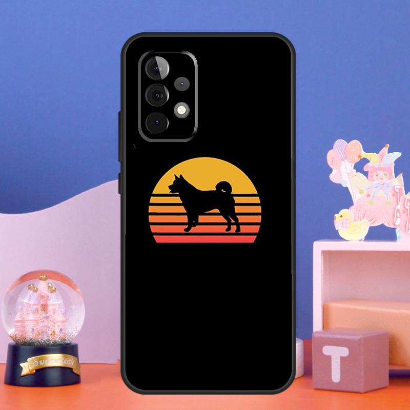 Animal Cartoon Akita Dog Case For Samsung Galaxy A17 A06 A16 A26 A36 A56 A55 A35 A15 A32 A52 A13 A33 A53 A14 A34 A54