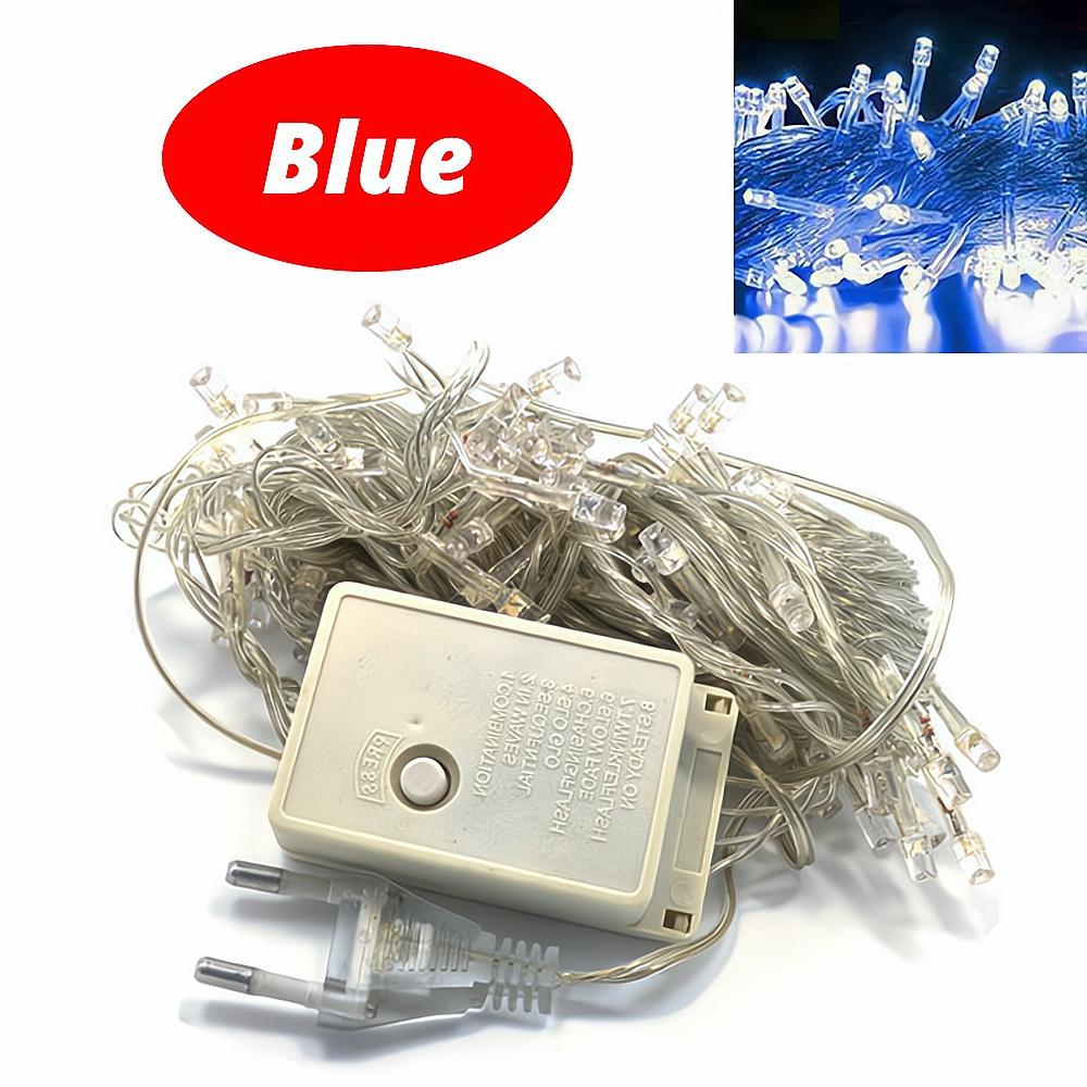 10M 100LED Home Decoration Holiday Light RGB Led Outdoor Party Wedding Christmas Lightings Garden Lights 220V EU 110V US Plug