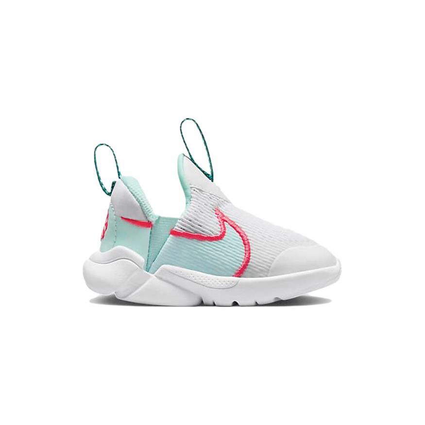 Nike Flex Plus 2 TD Mesh Slip Resistant Anti Kick Low top Baby & Toddler Shoes White Cyan Red Infant And Toddler DV8998-101