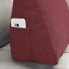 Back Cushion Burgundy Red 45 x 20 x 35 cm Fabric