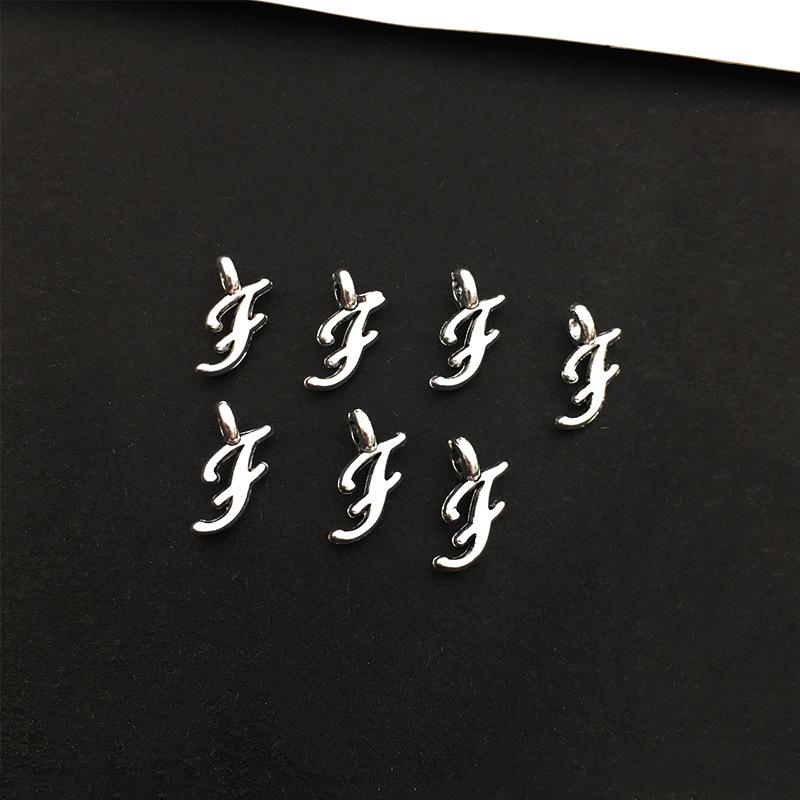 26 Alphabet Alloy Pendants for DIY Bracelets, Necklaces, Earrings & Charms