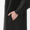 MUJI Women's Linen Washed Long Sleeve Shirt Dress, Black, Size Small, BC2LDA5S
