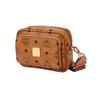 MCM Klassik Visetos Monogram Camera Bag Coated Canvas Crossbody Shoulder Bag Mini Women bags Brown Cognac MMRASKC08CO001