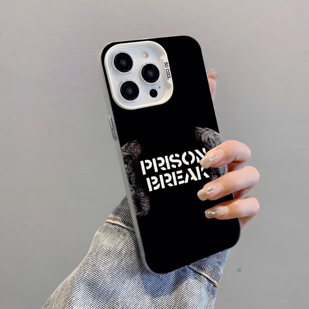 TV P-Prison Break Phone Case For IPhone 17 Pro Max 15 Pro 16 14 Plus 12 13 Mini 11 Pro Shockproof Colorful Cover