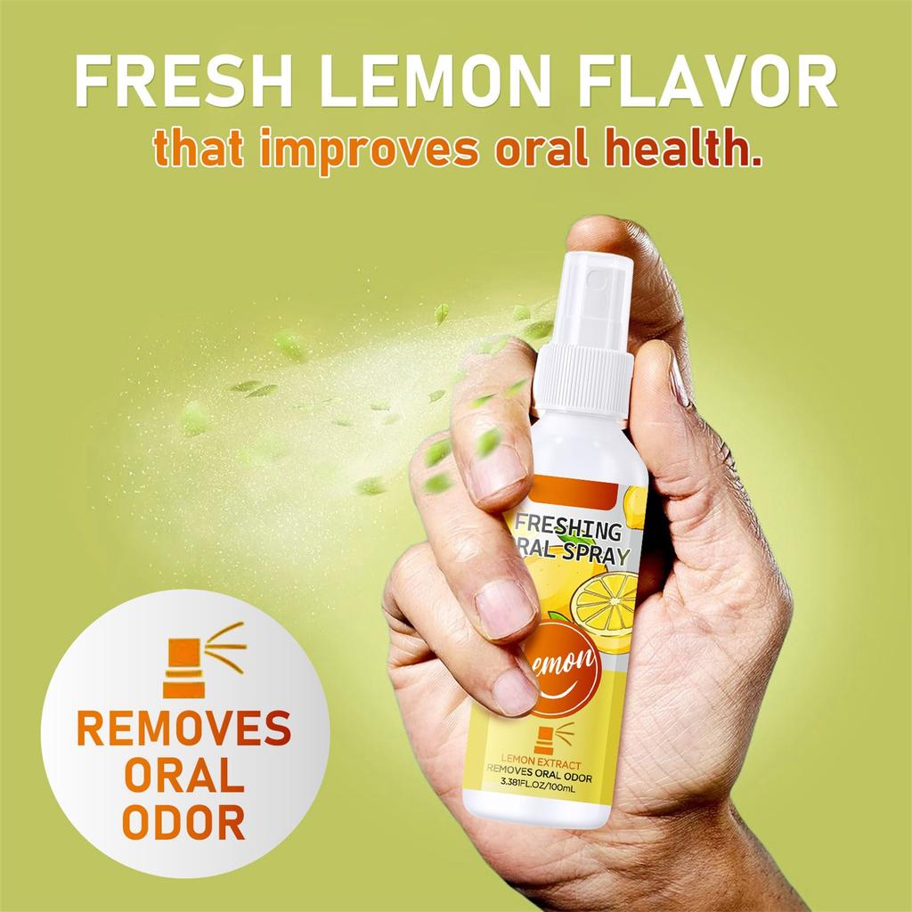 Lemon Fresh Mouth Spray 100ml Bad Breath And Freshen Breath  Various Herbs Dry Mouth Spray