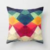 Nordic Symphony Geometric Abstract Color Pillow Cover Office Sofa Cushion Car Cushion Polyester Pillow Cover