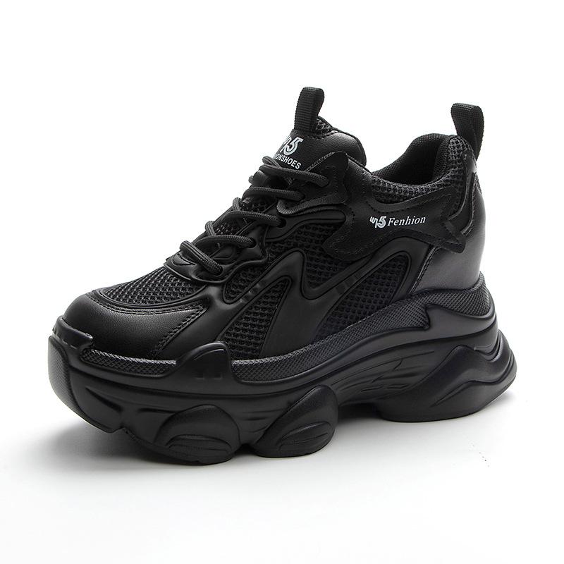 Spring and summer new inner height increase cm dad shoes women's thick-soled versatile casual sports little white shoes