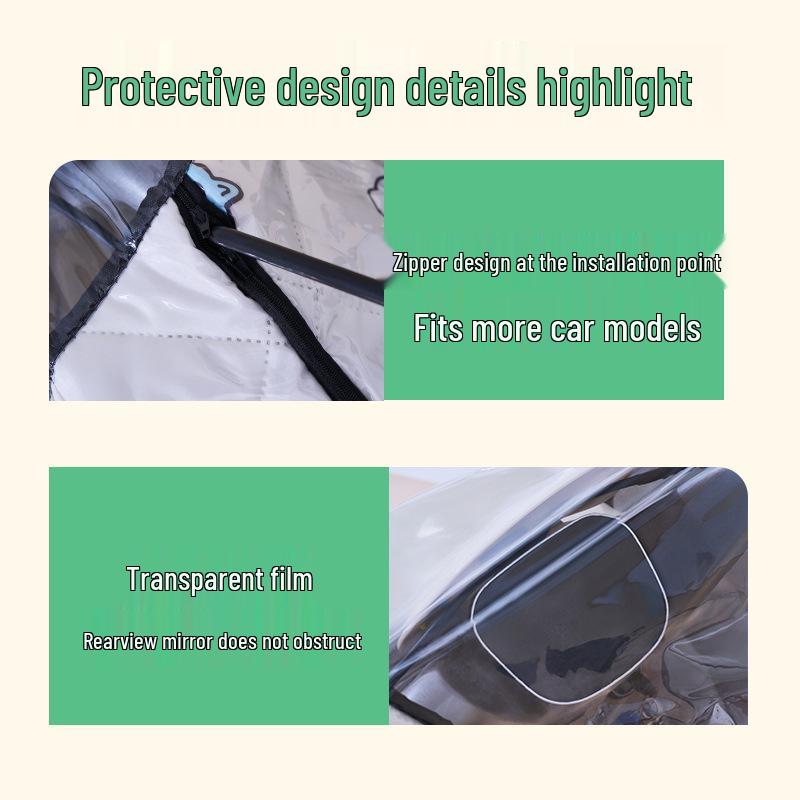 Electric Motorcycle Windshield: Rainproof, Warm, Quilted PVC Cover