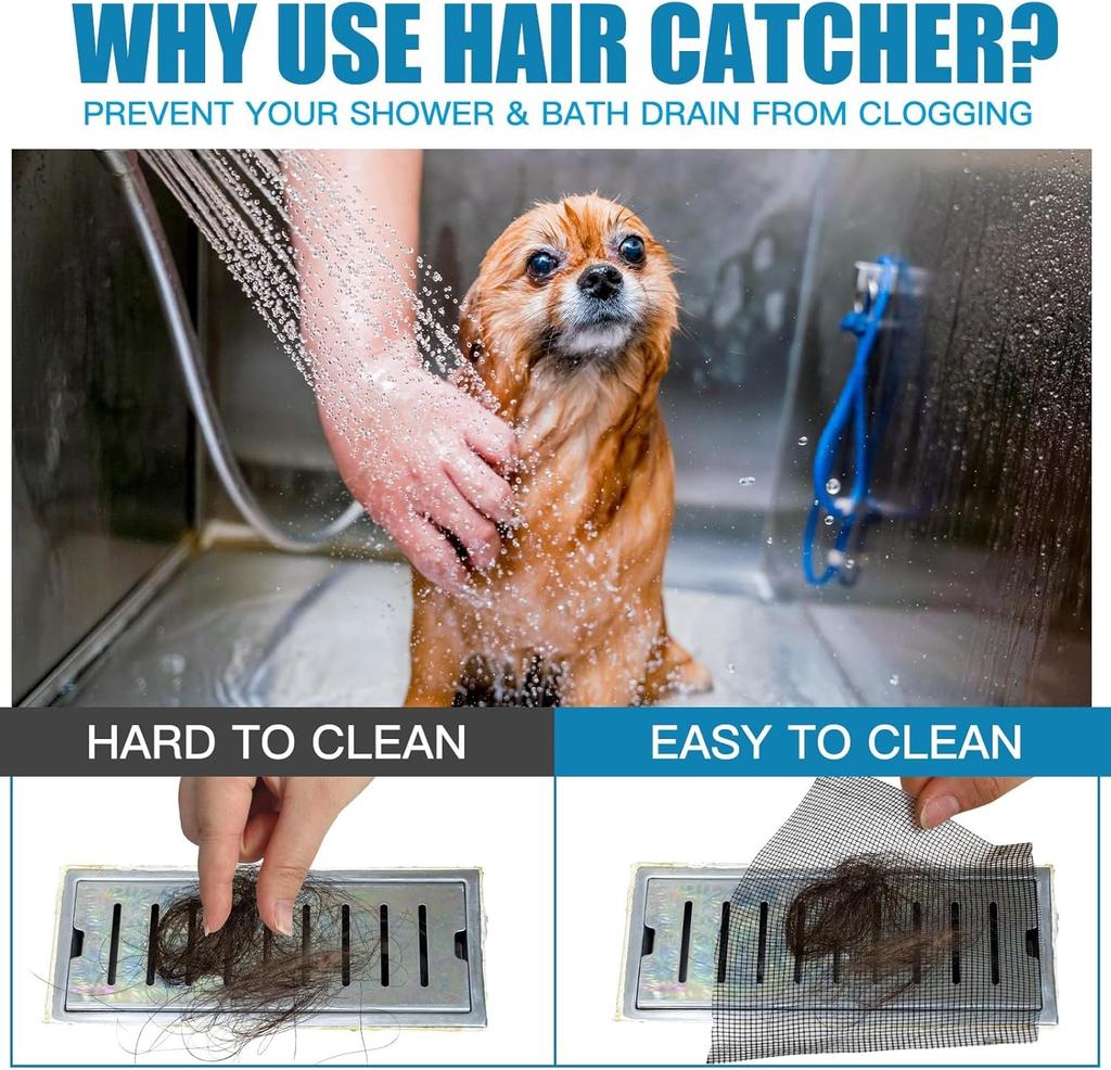 1 Rolle 5m/196.85in Einweg-Zuschneidbarer Badezimmer Bodenablauf Aufkleber Duschabflussgitter Filter Haarfänger Küchenspüle Abfluss