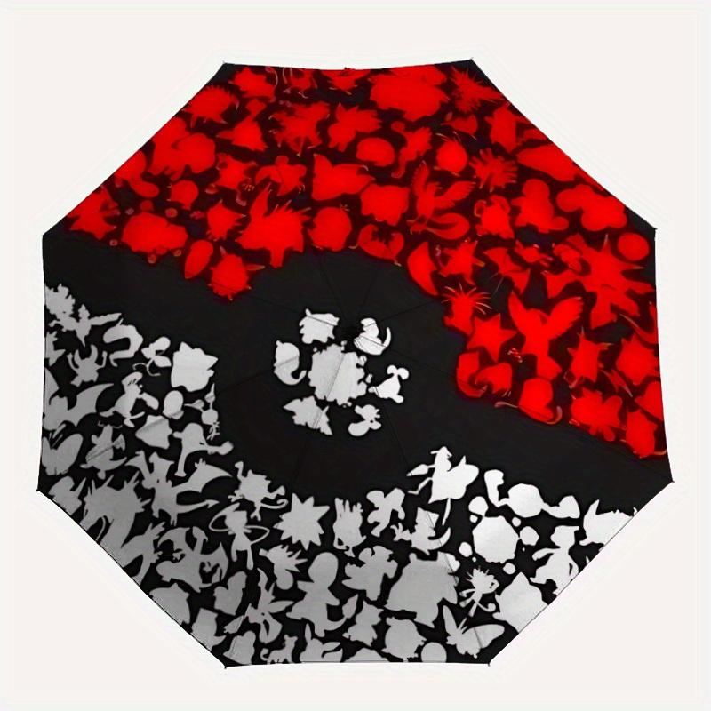 

1pc Poké Ball Automatic Umbrella 8-Bone Design Compact Gear for Outdoor Travel, Perfect Gift for Friends or Family yy280828115