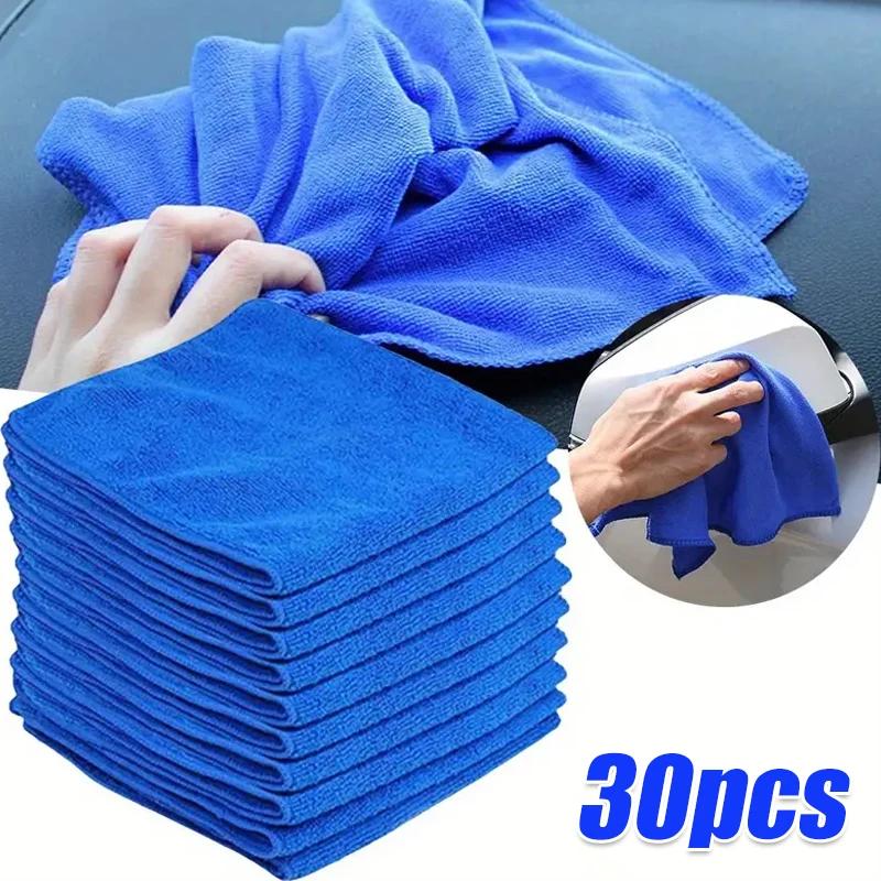 10 Stück Mikrofasertücher Autowasch-Trockentuch Handtuch Haushaltsreinigungstücher Autodetaillierungspoliertuch Home Clean Tools