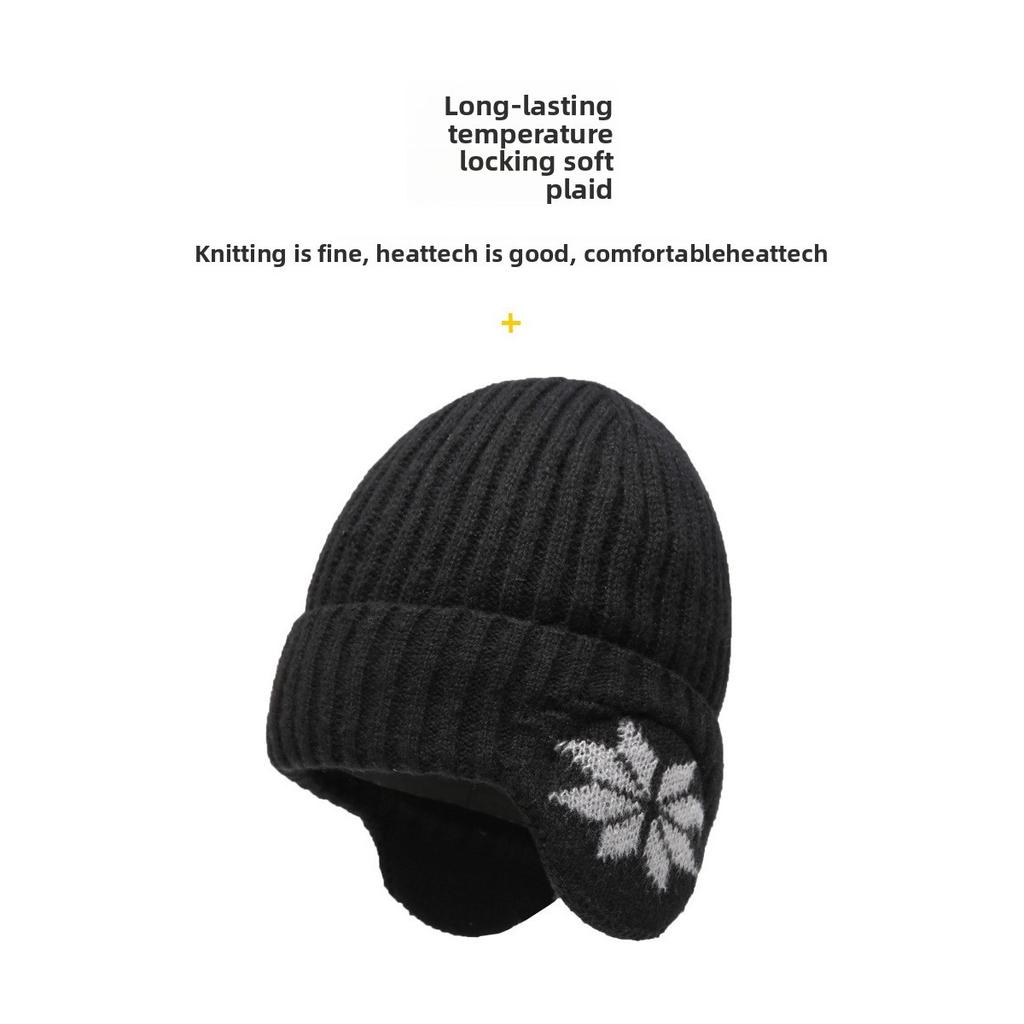 Men's and Women's Universal Fleece Warm Hat -Elastic and Retractable Windproof Ear Muffs,Winter Cycling Outdoor Headgear and Cold Protection Equipment
