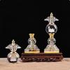 Household LED Crystal Ball Glass Lotus Lamp, Buddha Offering Lamp, Prayer, Feng Shui, Eternal Light of Buddha Hall, Buddha Tools