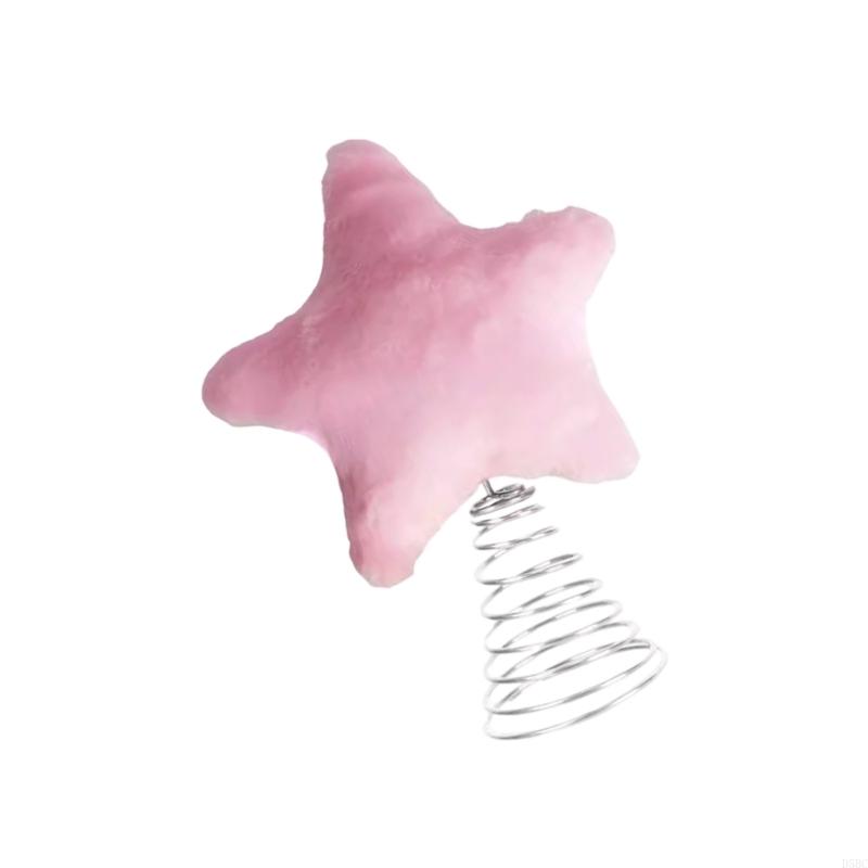 Plush Christmas Tree Tree Star Toppers Stylish Holiday Tabletop Decoration