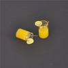 2X Mini Lemon Water Cup Dollhouse Accessories Toy Mini Decor Gift 1:12