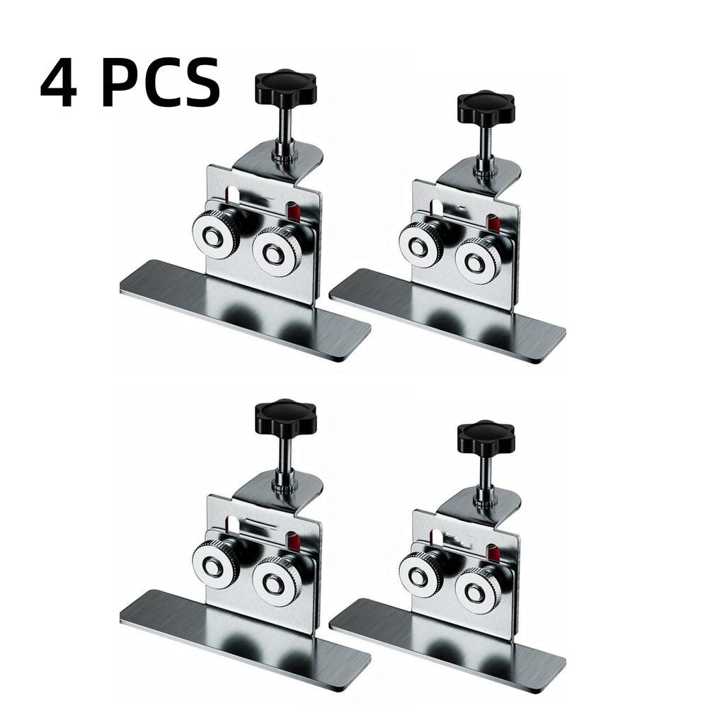 1/4PCS Cabinet Door Installation Tool Stainless Steel Cabinet Frame Fixture Household Portable Cabinet Door Mounting Jig Bracket
